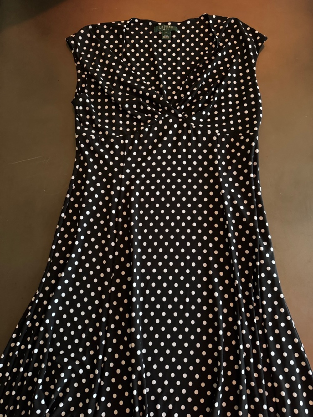 Lauren Ralph Lauren Black & White Polka Dot Dress